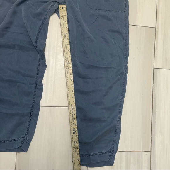 Calvin Klein Womens XL Pants Blue Ankle Lounge Pull On 100% Lyocell Drawstring - Picture 6 of 7